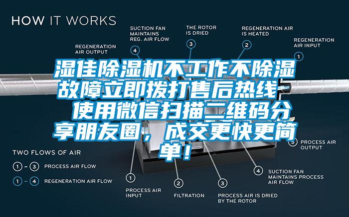 濕佳除濕機(jī)不工作不除濕故障立即撥打售后熱線  使用微信掃描二維碼分享朋友圈，成交更快更簡(jiǎn)單！