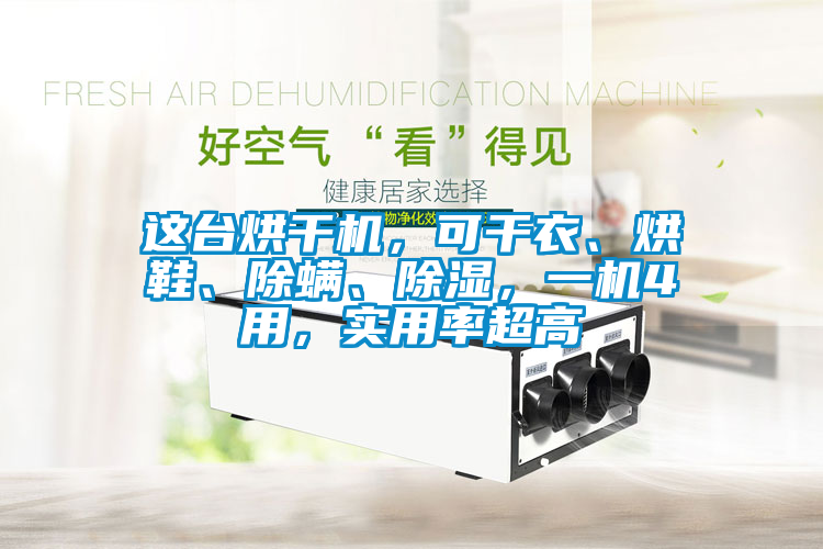 這臺(tái)烘干機(jī)，可干衣、烘鞋、除螨、除濕，一機(jī)4用，實(shí)用率超高