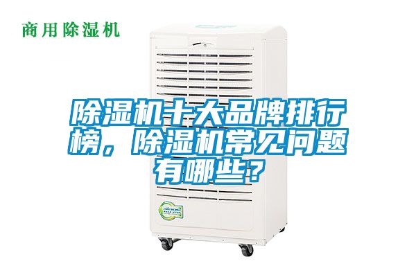 除濕機(jī)十大品牌排行榜，除濕機(jī)常見問題有哪些？