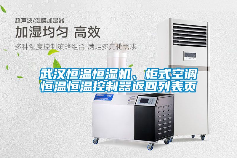 武漢恒溫恒濕機(jī)、柜式空調(diào)恒溫恒溫控制器返回列表頁