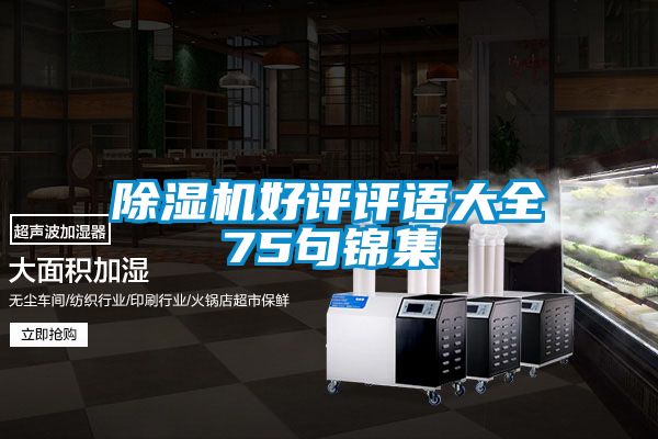 除濕機(jī)好評評語大全75句錦集
