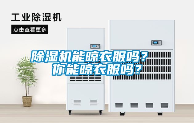 除濕機能晾衣服嗎？ 你能晾衣服嗎？