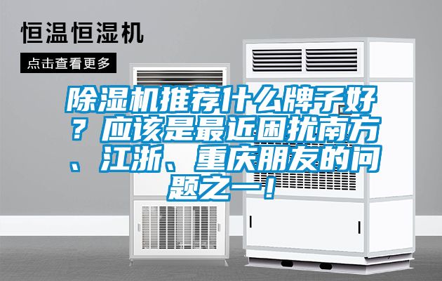 除濕機(jī)推薦什么牌子好？應(yīng)該是最近困擾南方、江浙、重慶朋友的問題之一！