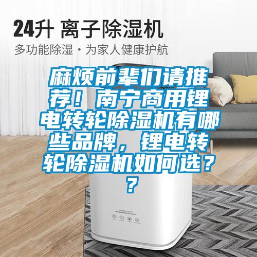 麻煩前輩們請(qǐng)推薦！南寧商用鋰電轉(zhuǎn)輪除濕機(jī)有哪些品牌，鋰電轉(zhuǎn)輪除濕機(jī)如何選？？