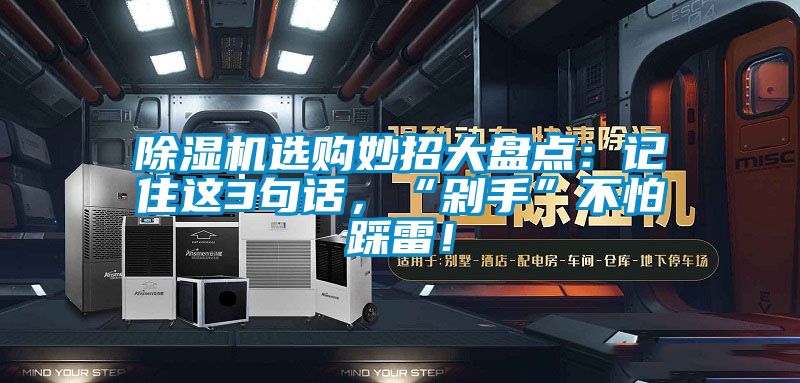 除濕機(jī)選購妙招大盤點(diǎn)：記住這3句話，“剁手”不怕踩雷！